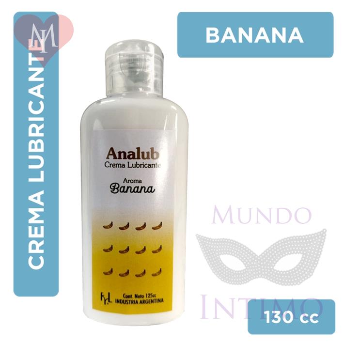 Crema lubricante anal fragancia banana 130cc